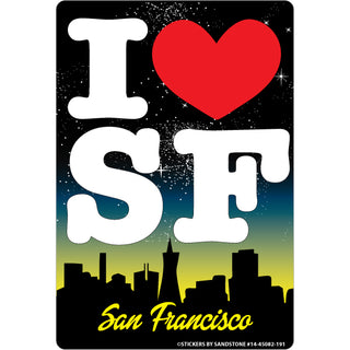 OK4 San Francisco I Heart (82419) Sticker