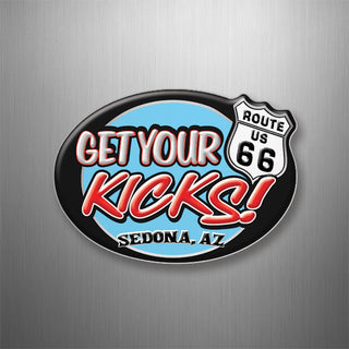 Sedona  AZ   RT. 66 Get Your Kicks 3D Magnet