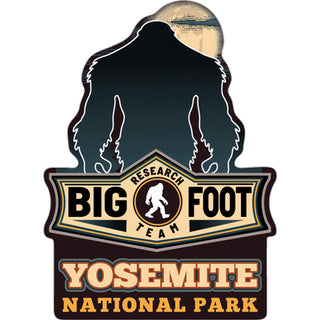 Yosemite National Park   Bigfoot Research Team Sticker