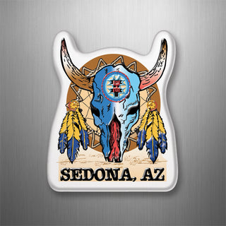 Sedona  AZ   Skull Dream Catcher 3D Magnet