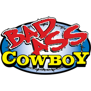 Bad Ass Cowboy   Bad Ass Cowboy Horizontal Sticker