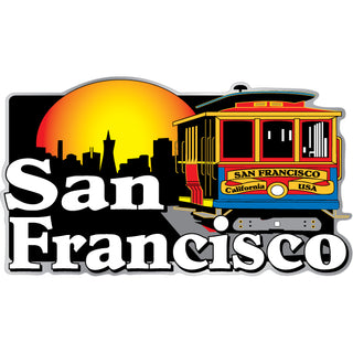 San Francisco   Cable Car Sticker