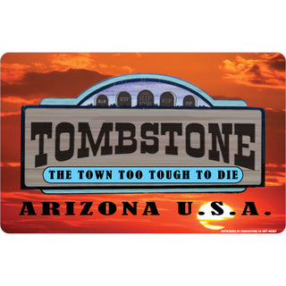 Tombstone  Arizona U.S.A.   Sunset Sign Sticker