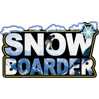 Novelty   Snowboarder Sticker