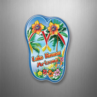 LAKE HAVASU ARIZONA FLIP FLOP FLOWERS 3D Magnet