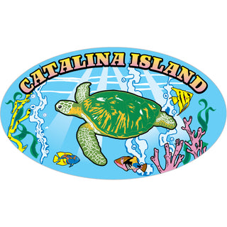 Catalina Island   Turtle In The Sea Sticker