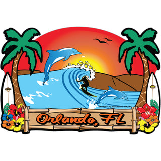 OK4 Orlando  FL Surf Scene Sticker