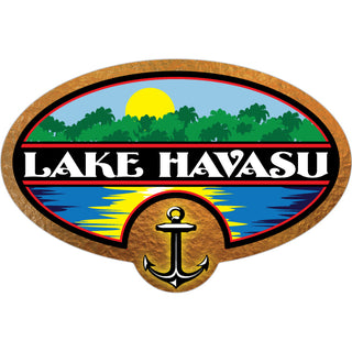 Lake Havasu   Anchor Lake & Sunset Sticker