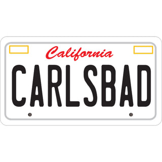 Carlsbad  CA   California Basic License Plate Sticker