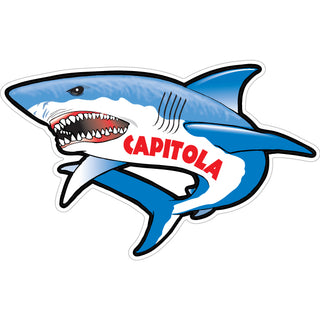 Capitola   Shark Full View Sticker