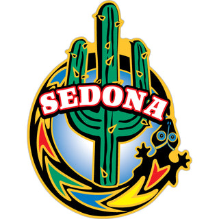 Sedona AZ Cactus with Gekko Sticker