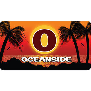 Oceanside beach sunset Sticker