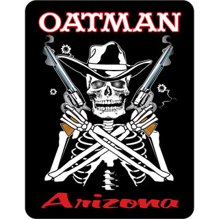 Oatman  Arizona   Gun Fighting Skeleton Sticker