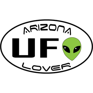 Arizona   UFO Lover Oval Sticker