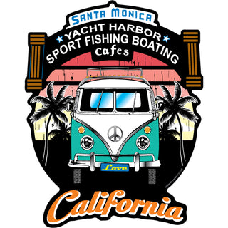 OK4 SANTA MONICA PIER SIGN BUS FRONT Sticker
