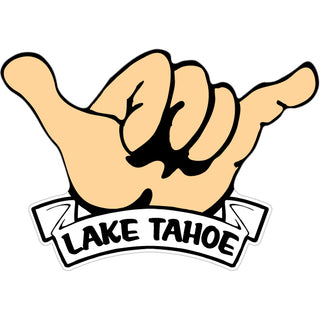 Lake Tahoe   Hang Loose Hand Sticker
