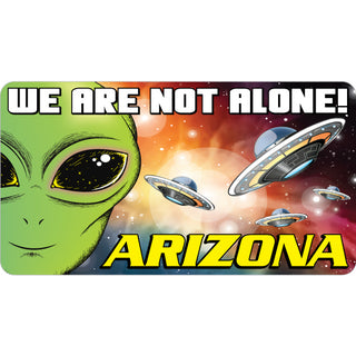 Arizona   Not Alone Alien Sticker