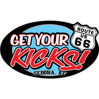Sedona  AZ   RT. 66 Get Your Kicks Sticker