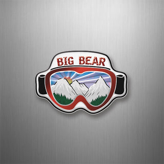 Big Bear   Ski Goggles 3D Magnet