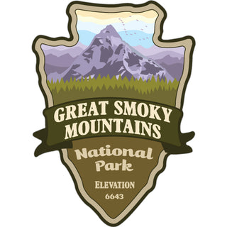 Great Smoky Mountains National Park   Arrowhead Mountain Sticker