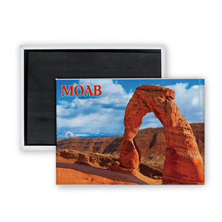 Moab Arches National Park without Snow Rectangle Badge Magnet