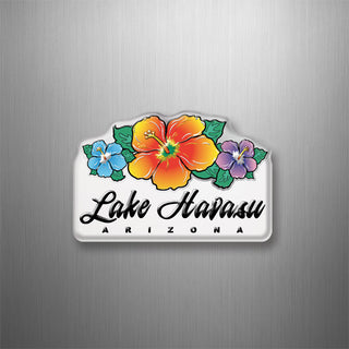 Lake Havasu  Arizona   Triple Hibiscus 3D Magnet