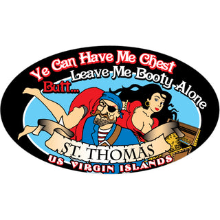 St.Thomas US Virgin Islands   Ye Can Have Me Chest Sticker