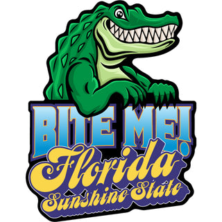 BITE ME ALLIGATOR FLORIDA Sticker