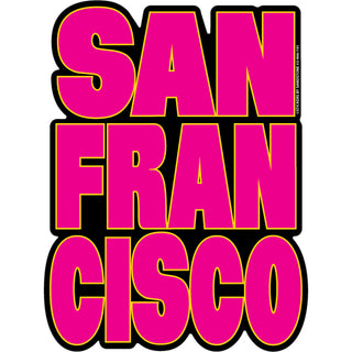 OK4 San Francisco Big Pink Letters (00906) Sticker