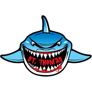 St. Thomas   Shark Front Sticker