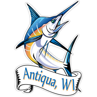 Antigua  WI   Marlin Sticker