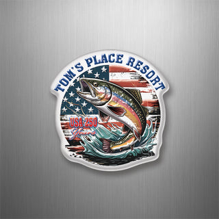 TOMS PLACE FISH 3D Magnet