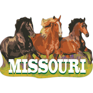 OK4 Missouri Three Horses Sticker