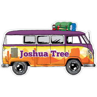 Joshua Tree   Desert Mountain Bus Side View Sticker