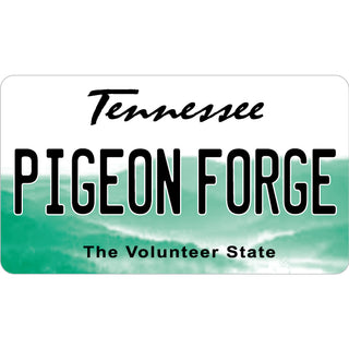 Tennessee License Plate   Pigeon Forge  TN Tennessee License Plate Sticker
