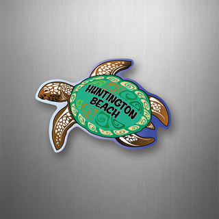 Huntington Beach Green Sea Turtle Flexible Magnet