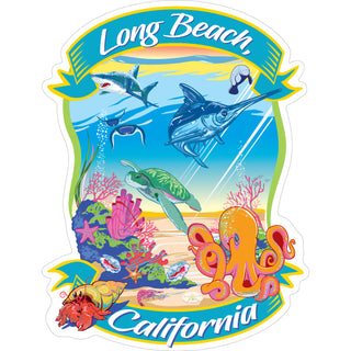 LONG BEACH AQUARIUM Sticker