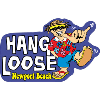 OK4 Newport Beach Hang Loose Happy Guy (48382) Sticker