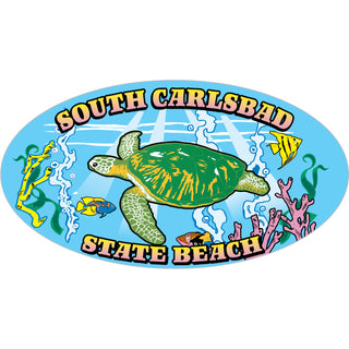 South Carlsbad State Beach Turtle in the Sea Sticker