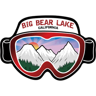 Big Bear Lake  California   Ski Goggles Sticker