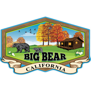 Big Bear California   Cabin In The Mountains Sticker