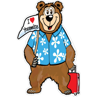 Yosemite   Tourist Bear Sticker