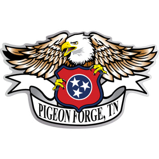 Pigeon Forge  Tennessee   Eagle with Shield Sticker