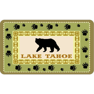 OK4 LAKE TAHOE BLACK BEAR LINED WITH BEAR PAWS Sticker