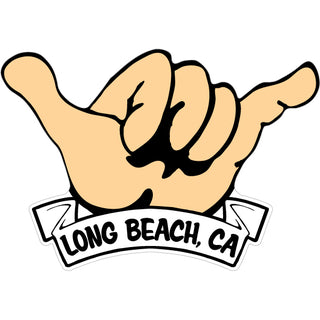 OK4 Long Beach Hang Loose Hand Sticker