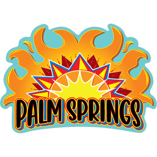 Palm Springs Sun Sticker