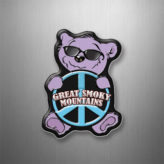 GREAT SMOKY MOUNTAINS PEACE BEAR 3D Magnet