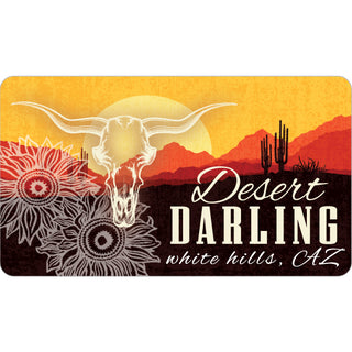 White Hills  AZ Desert Darling Sticker