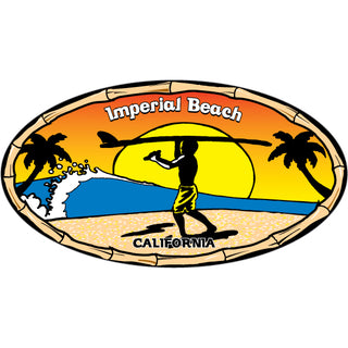 Imperial Beach  CA   Endless Summer Oval Sticker