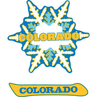 OK3 COLORADO SNOW FLAKE Sticker